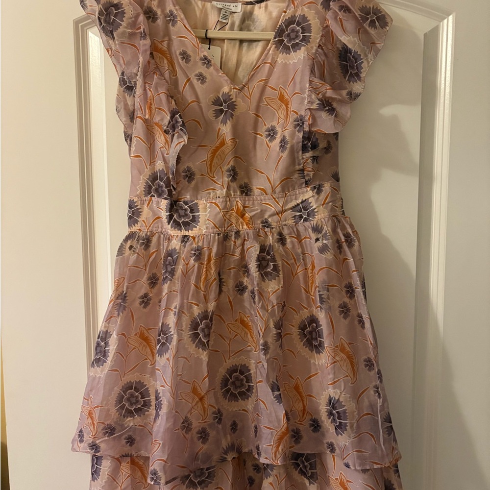 Current Air Floral Dress with Purple and Orange Details